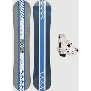 K2 Vandal + YOU+H white M 2025 Kids Snowboardsæt - 132 - design