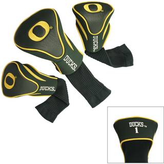 Team Golf NCAA Oregon Ducks Contour Golf Club Headcovers (3 Count) nummereret 1 3 & X Passer til store chauff?rer Utility Rescue & Fairway Clubs