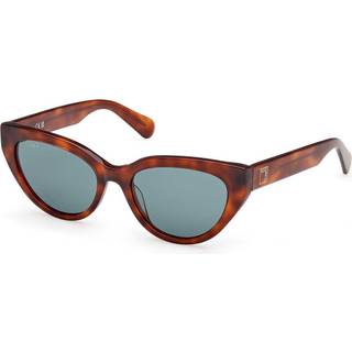 MAX&Co Kvinde MO0127 53N Solbriller Acetat Havana Grøn Cat Eye Normal