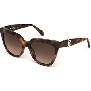 Just Cavalli Kvinde SJC105 09AJ Solbriller Acetat Havana Brun Sommerfugl Normal Skygge