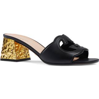 Gucci Horsebit 55 patent leather slingback pumps - black - EU 38.5