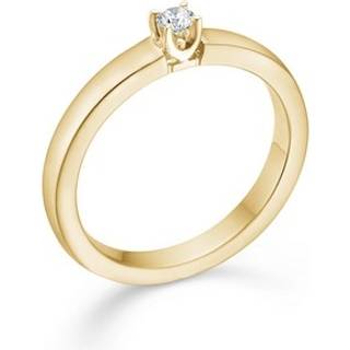 CROWN ALLIANCE Ring I 14 kt. Guld med brillant på 0,09 ct.