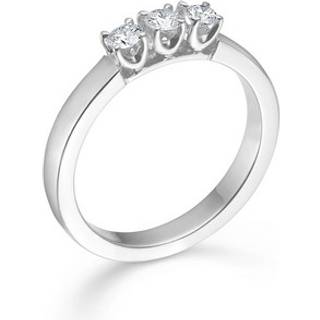 CROWN ALLIANCE Ring i 14 kt. Hvidguld med 3 brillanter på i alt 0,27ct.