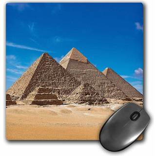 3drose LLC 8 x 8 x 0,25 tommer musepude Egypten Kairo Giza Great Pyramids and Lesser Pyramids - MIVA Stock (MP_131457_1)