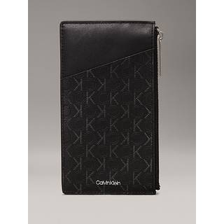 Logo Leather Phone Wallet - Black - One Size