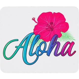 Aloha Mouse Pad Mousepad Tropical Flower Print Mouse Mat Mouse Pad Office Mousemat Rectangular Mouseemat Hawaii Hawaiian Tropical Hibiscus Print