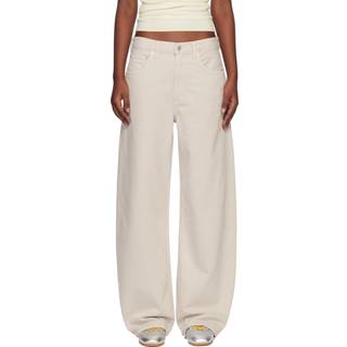 Agolde Low Curve mid-rise wide-leg jeans - white - XXL