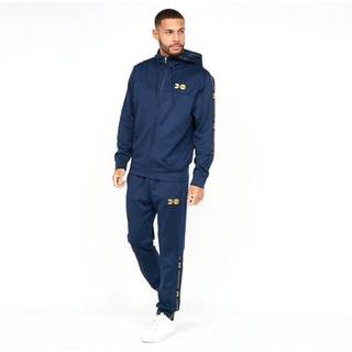 Crosshatch Herre Trackside Tricot Træningsdragt Navy