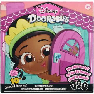 Disney Doorables Puffables 10-tommer plys prinsesse udstoppet dyr Aurora Belle eller Tiana Collectible Plush Kids Toys i alderen 3 op med bare le