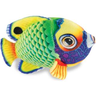 Real Planet Sea Life Plush - Bl?d udstoppet dyregave til b?rn i alle aldre havhavfiskeri plushie sjov jul f?dselsdagsgaver (gr?n engelfisk 6.5 """"