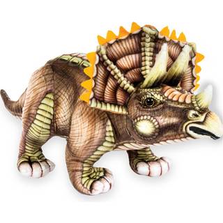 Real Planet 17 """" Dinosaur Plush Toy - Plush Dinosaur Fyld dyre Dinosaur Plushie Baby Safe Dinosaur Plush Cute Dinosaur Plushies (Brown Tricerato