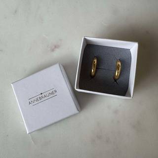 ANNEBRAUNER Golden Sun Creoler 20 mm Øreringe Guldbelagt