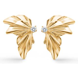Mads Z Monarch ørestikker i 14 karat guld med brillant