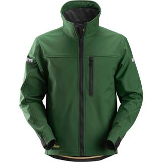 Snickers 1200 allroundwork, softshelljakke skovgrøn/sort XS