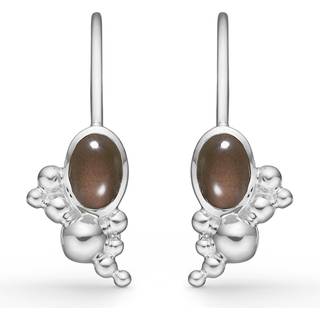 Mads Z Precious Bubbles ørestikker i sølv med røgkvarts