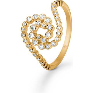 Mads Z Freya ring i 14 karat guld med brillant - Str. 50