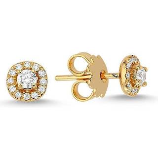 Sofia - Diamant øreringe i 14 kt guld med i alt 0,28 ct.