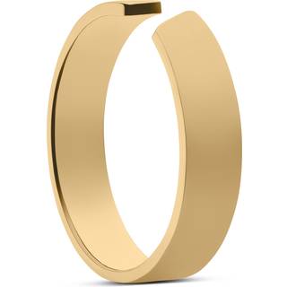 5 mm Poleret 14K Forgyldt Justerbar Sterling Sølv Ring