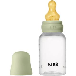 BIBS Bottle - Sutteflaskesæt - Plastik - Latex/Slow Flow/Rund - 150 ml. - Sage