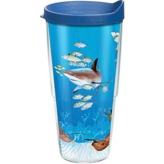 Tervis fremstillet i USA Double Walled Guy Harvey Isoleret tumbler Cup holder drikkevarer koldt og varm 24 oz haj collage