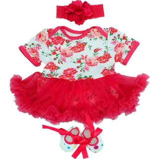 Maihao Reborn Baby Dolls t?j til 17-22 tommer nyf?dt baby dukke pige baby dukke t?j t?j tilbeh?r der passer 17-22 tommer baby dukke pige (r?d tut