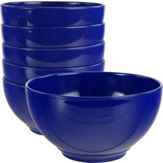 RESTON LLOYD 100% MELAMINE DINNERE CERNAL SOUP DIP BOWLS 16OZ/2CUP CAPACITY Indigo s?t p? 6