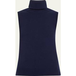 MK Cashmere Sleeveless Polo neck - Blue - Michael Kors - XS