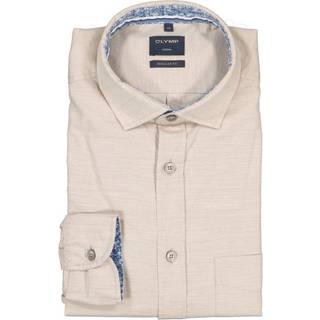 OLYMP Herren Hemd beige