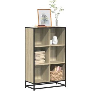 bogskab 65,5x33x107,5 cm konstrueret træ sonoma-eg