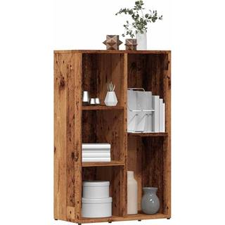 bogskab 50x25x80 cm konstrueret træ antikt træ