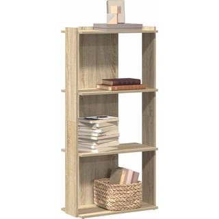 Bogreol 3 Hylder Konstrueret Træ - Sonoma-eg / 60 x 30 x 120 cm