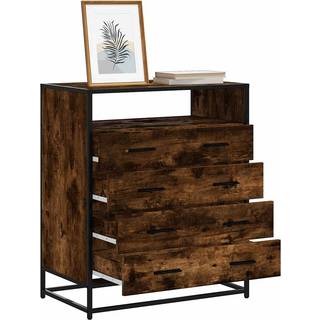 Skuffeskab 70X41X83,5 Cm Konstrueret Træ - Røget eg