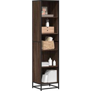 Bogreol 60X35X170,5 Cm Konstrueret Træ Etræsfarve Brun Eg - 40 cm / 170.5 cm