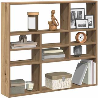 væghylde 90x16x78 cm konstrueret træ kunsteg