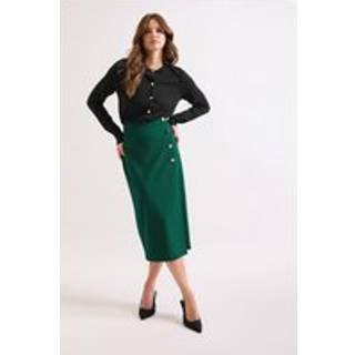 M & Co Button Detail Midi NederdeleEU 40 (UK 12)