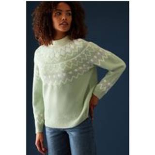 M & Co M & Co Green Placement Jumper