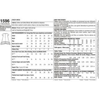 Enkelhedsm?nster 1596 piger kjole af Patty Reed Designs Madison Collection St?rrelse: A (3-4-5-6-7-8)