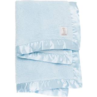 Lille giraff baby t?ppe - chenille bl?dt t?ppe med satin trim - baby klapvogn t?ppe - nyf?dt baby essentials & gaver - 29 """" x 35 """" - bl?