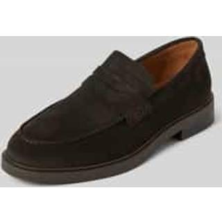 Selected Blake Suede Penny Loafer Demitasse