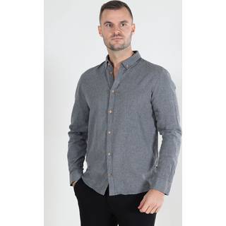 Kronstadt Herre Johan Diego Bomuld Skjorte Grey Mix