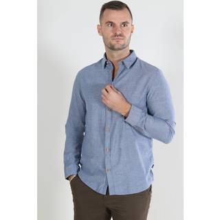 Kronstadt Herre Johan Diego Bomuld Skjorte Navy Mix