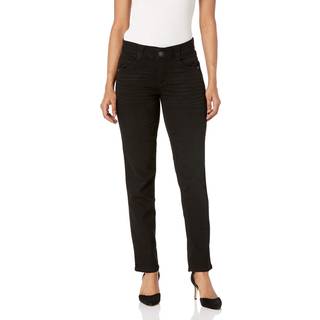 Democracy Women's Petite Ab Solution Straight Ben Jean Black 16P