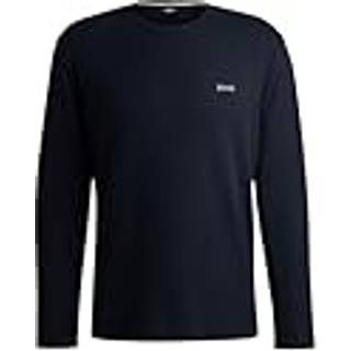 Pyjamas-T-shirt i bomuldsblanding med broderet logo