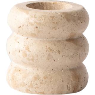 Tell Me More Travertine lysestage Medium 8 cm