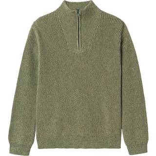 Name It Dark Forest Halv Lynlås Strikbluse