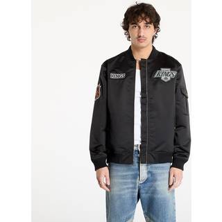 Jacket Mitchell & Ness NHL Team Leader Satin Vintage Logo Kings Bomber Black XXL - Black - XXL