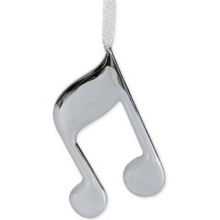 Broadway Gifts Co Silver Tone Double 8th Note 4 tommer messing hængende ornament