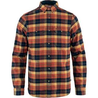 Fjällräven Men's Singi Heavy Flannel Shirt Autumn Leaf-Dark Navy, S