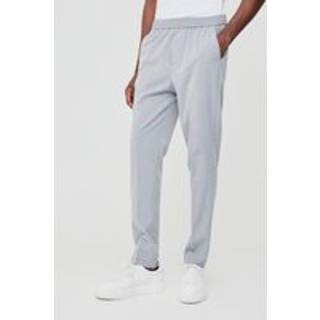Mens Grey Elasticated Waist Slim Tailored Jogger