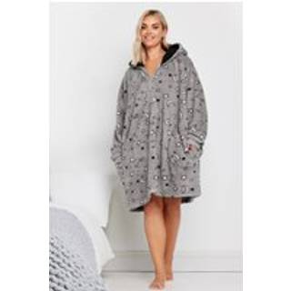 Yours Curve Yours Curve Grey Blanket Hoodie